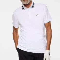 J.Lindeberg Pikétröjor Herr-Kit Polo Vit White