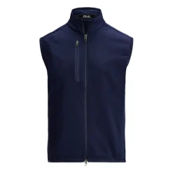 Ralph Lauren Västar Herr-Knit Full Zip Vest Tech Terry Refined Navy