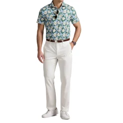 Ralph Lauren Pikétröjor Herr-Knit-Polo LT WT Airflow AOP Georgia Rose Office