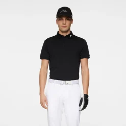 J.Lindeberg Pikétröjor Herr-Kv Polo Svart Black