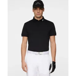 J.Lindeberg Pikétröjor Herr-Kv Polo Svart Black