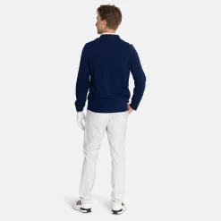 Lyle & Scott Tröjor Herr-Lambswool Blend Crew Bright Navy (X929)