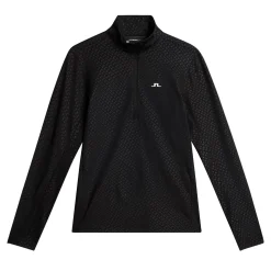 J.Lindeberg Tröjor Dam-Lauryn Quarter Zip Mid Layer Svart Black