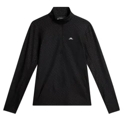 J.Lindeberg Tröjor Dam-Lauryn Quarter Zip Mid Layer Svart Black