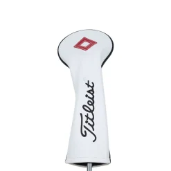 Titleist Headcovers-Leather Headcover Fairwaywood White
