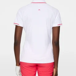 J.Lindeberg Pikétröjor Dam-Lee Polo Vit White