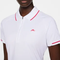 J.Lindeberg Pikétröjor Dam-Lee Polo Vit White