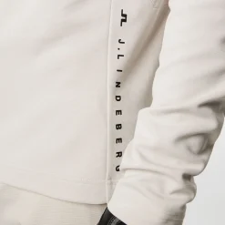 J.Lindeberg Tröjor Herr-Leon Quarter Zip Mid Layer Moonbeam
