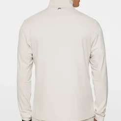 J.Lindeberg Tröjor Herr-Leon Quarter Zip Mid Layer Moonbeam