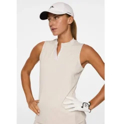 J.Lindeberg Pikétröjor Dam-Leya Sleeveless Top Moonbeam