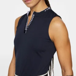 J.Lindeberg Pikétröjor Dam-Leya Sleeveless Top Blå JL Navy