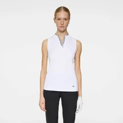 J.Lindeberg Pikétröjor Dam-Leya Sleeveless Top Vit White
