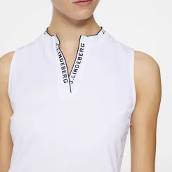 J.Lindeberg Pikétröjor Dam-Leya Sleeveless Top Vit White