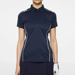 J.Lindeberg Pikétröjor Dam-Leyla Polo Blå JL Navy