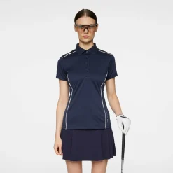 J.Lindeberg Pikétröjor Dam-Leyla Polo Blå JL Navy