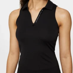 J.Lindeberg Pikétröjor Dam-Leylo Sleeveless Top Svart Black