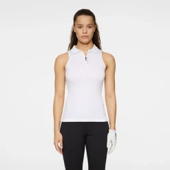 J.Lindeberg Pikétröjor Dam-Leylo Sleeveless Top Vit White