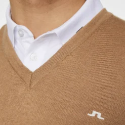 J.Lindeberg Tröjor Herr-Liam Knitted Tigers-Eye