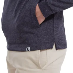 FootJoy Tröjor Herr-Lightweight Hoodie Heather-Navy