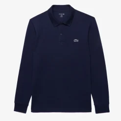 Lacoste Pikétröjor Herr-Long Sleeve Blå Navy (166)