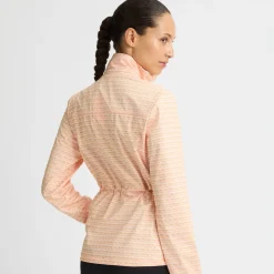 Röhnisch Jackor Dam-Lorraine Wind Monogram-Peach