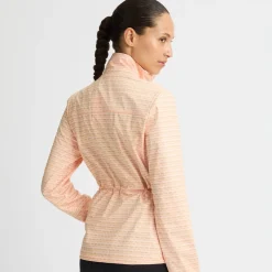 Röhnisch Jackor Dam-Lorraine Wind Monogram-Peach