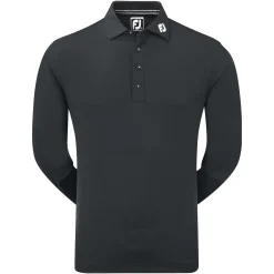 FootJoy Pikétröjor Herr-L/S Thermolite Solid Svart Black