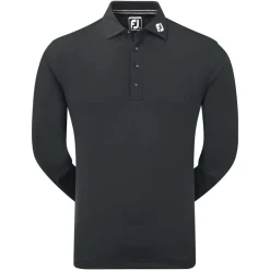 FootJoy Pikétröjor Herr-L/S Thermolite Solid Svart Black