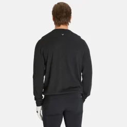 Callaway Tröjor Herr-Ls V-Neck Merino Grå Dark Caviar Heather