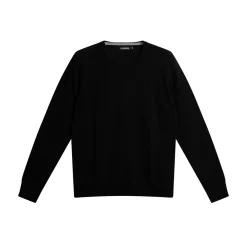 J.Lindeberg Tröjor Herr-Lyle Merino Crew Neck Sweater Svart Black