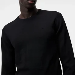 J.Lindeberg Tröjor Herr-Lyle Merino Crew Neck Sweater Svart Black