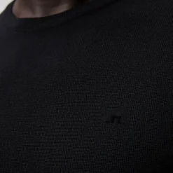 J.Lindeberg Tröjor Herr-Lyle Merino Crew Neck Sweater Svart Black