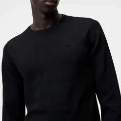 J.Lindeberg Tröjor Herr-Lyle Merino Crew Neck Sweater Svart Black