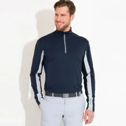 Abacus Tröjor Herr-M Aloha Uv Longsleeve Blå 300-Navy