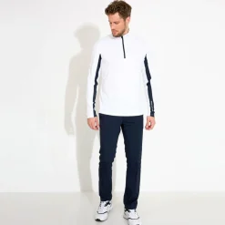 Abacus Tröjor Herr-M Aloha Uv Longsleeve Vit 193-White-Navy