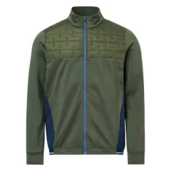Abacus Tröjor Herr-M Birkdale Midlayer Grön 517-Forest