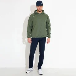 Abacus Regnjackor Herr-M Bounce Waterproof Hoodie Grön 517-Forest