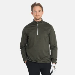 Abacus Tröjor Herr-M Budock Midlayer 537-Forest-Melange