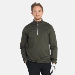 Abacus Tröjor Herr-M Budock Midlayer 537-Forest-Melange