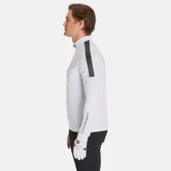 Peak Performance Tröjor Herr-M Half Zip Baselayer White-Motion Grey-