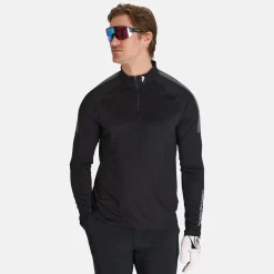 Peak Performance Tröjor Herr-M Half Zip Baselayer Black-Motion Grey-