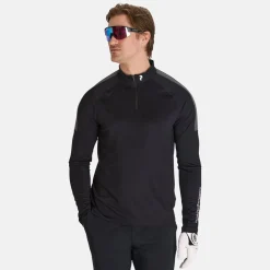Peak Performance Tröjor Herr-M Half Zip Baselayer Black-Motion Grey-