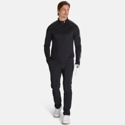 Peak Performance Tröjor Herr-M Half Zip Baselayer Black-Motion Grey-