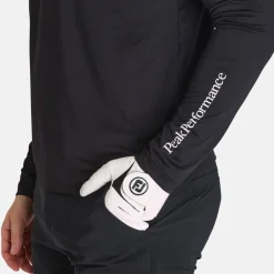 Peak Performance Tröjor Herr-M Half Zip Baselayer Black-Motion Grey-