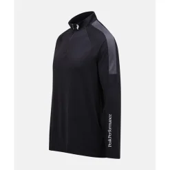 Peak Performance Tröjor Herr-M Half Zip Baselayer Black-Motion Grey-