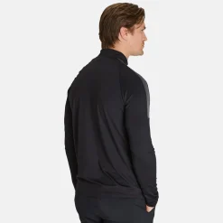 Peak Performance Tröjor Herr-M Half Zip Baselayer Black-Motion Grey-