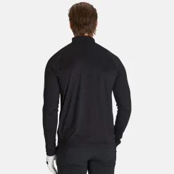 Peak Performance Tröjor Herr-M Half Zip Baselayer Black-Motion Grey-
