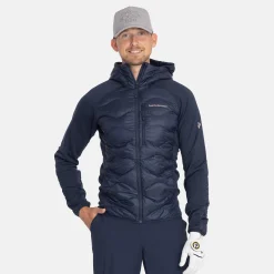 Peak Performance Jackor Herr-M Helium Down Hybrid Hood Blue-Shadow
