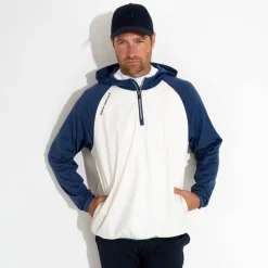Abacus Jackor Herr-M Kingsbarns Hybrid Hoodie 311-Steelblue