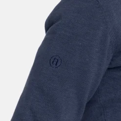 Abacus Tröjor Herr-M Louth Knitted Windstopper 305-Navymelange